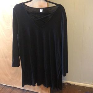 Old Navy Black Tunic Shirt